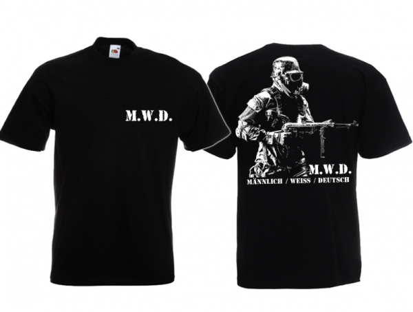 T-Hemd - männlich/weiss/deutsch - Soldat - Motiv 1 T-Hemd - männlich/weiss/deutsch - Soldat - Motiv 1
