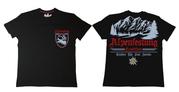Premium Shirt - Alpenfestung - Motiv 2 - schwarz Premium Shirt - Alpenfestung - Motiv 2 - schwarz