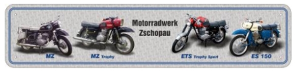 Blechschild - Motorradwerk Zschopau - XXL Version - S127 (325) Blechschild - Motorradwerk Zschopau - XXL Version - S127 (325)