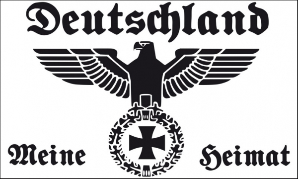 Fahne - Deutschland - Meine Heimat - Weiss (8) Fahne - Deutschland - Meine Heimat - Weiss (8)