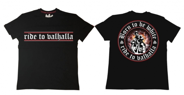 Premium Shirt - Born to be white - ride to valhalla - schwarz Premium Shirt - Born to be white - ride to valhalla - schwarz