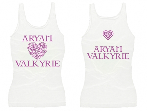 Frauen Top - Aryan Valkyrie - keltisches Herz - weiß Frauen Top - Aryan Valkyrie - keltisches Herz - weiß