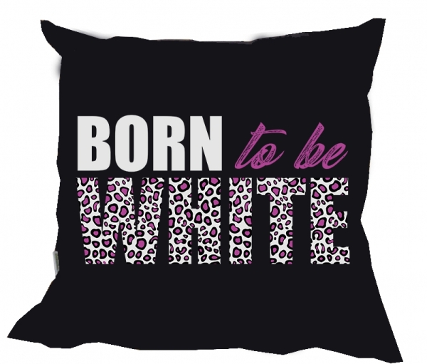 Kissen - Born to be White - Leopard - lila Kissen - Born to be White - Leopard - lila