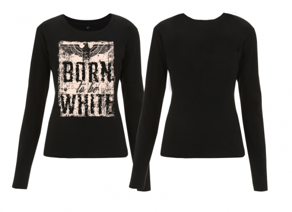 Frauen - Sweatshirt - Born to be White - Adler - schwarz/beige Frauen - Sweatshirt - Born to be White - Adler - schwarz/beige