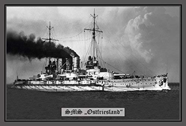 Blechschild - SMS Ostfriesland - 110 (118) Blechschild - SMS Ostfriesland - 110 (118)