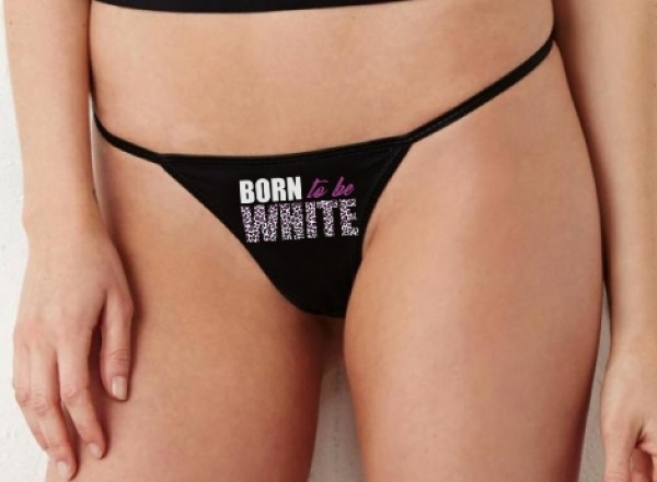 String Tanga - Born to be white - Leopard - schwarz/pink String Tanga - Born to be white - Leopard - schwarz/pink