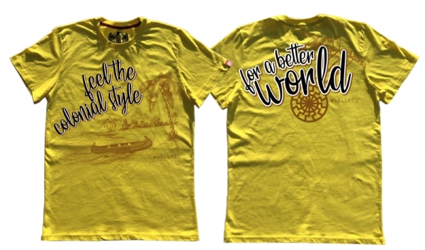 Premium Shirt - feel the colonial style - gelb Premium Shirt - feel the colonial style - gelb