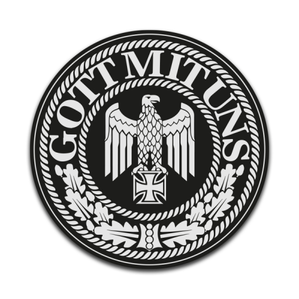 PVC Aufkleber - Gott mit uns PVC Aufkleber - Gott mit uns