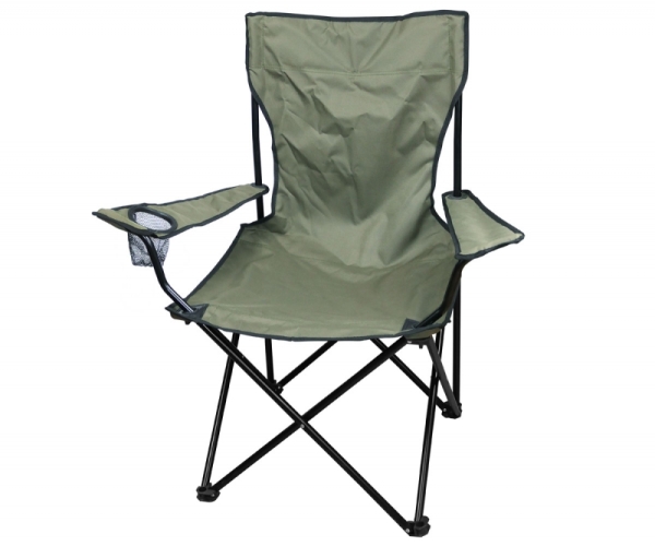 Outdoor Faltstuhl mit Lehne - Oliv Outdoor Faltstuhl mit Lehne - Oliv