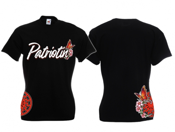 Frauen T-Shirt - Patriotin - schwarz/rot Frauen T-Shirt - Patriotin - schwarz/rot