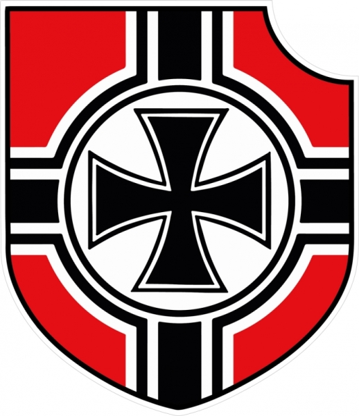 PVC Aufkleber - Wappen mit Eisernem Kreuz PVC Aufkleber - Wappen mit Eisernem Kreuz