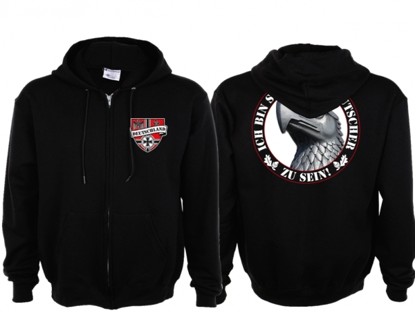 Kapuzenjacke - Stolz Deutscher zu sein - Motiv 3 Kapuzenjacke - Stolz Deutscher zu sein - Motiv 3