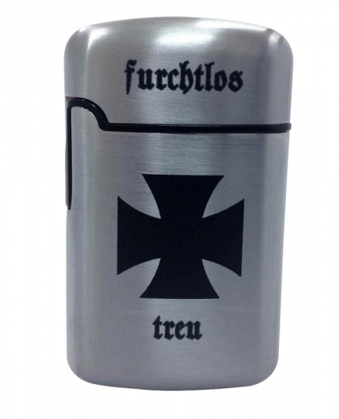Sturmfeuerzeug - Furchtlos & Treu - grau/chrome Sturmfeuerzeug - Furchtlos & Treu - grau/chrome
