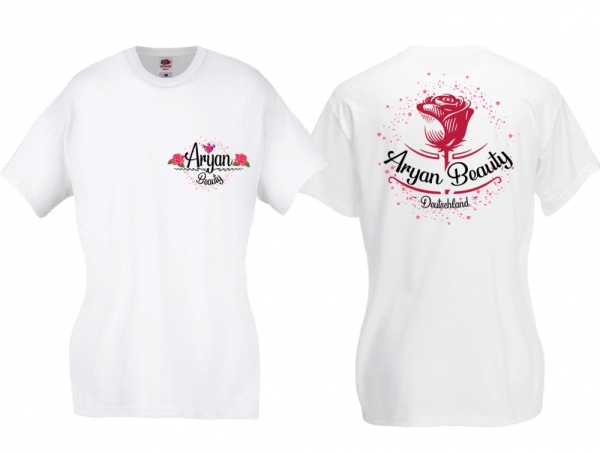Frauen T-Shirt - Aryan Beauty - Deutschland - weiß Frauen T-Shirt - Aryan Beauty - Deutschland - weiß