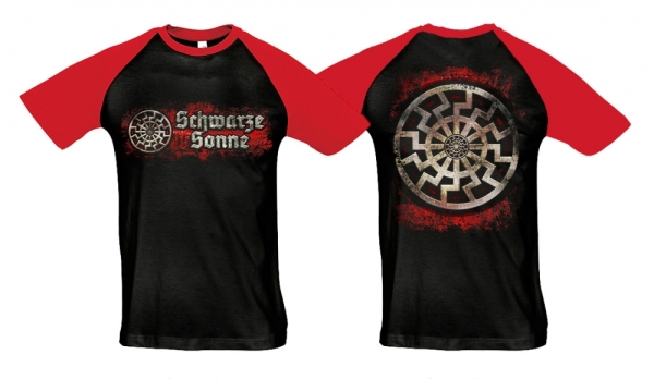 Raglan T-Shirt - Schwarze Sonne - Neue Generation - schwarz/rot Raglan T-Shirt - Schwarze Sonne - Neue Generation - schwarz/rot