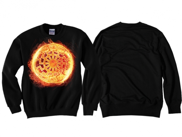 Pullover - Schwarze Sonne - brennend - Motiv 2 Pullover - Schwarze Sonne - brennend - Motiv 2