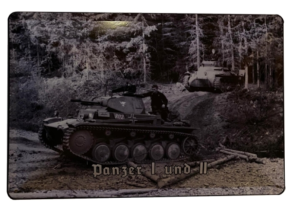 Blechschild - Panzer I & II - D175 (60) Blechschild - Panzer I & II - D175 (60)