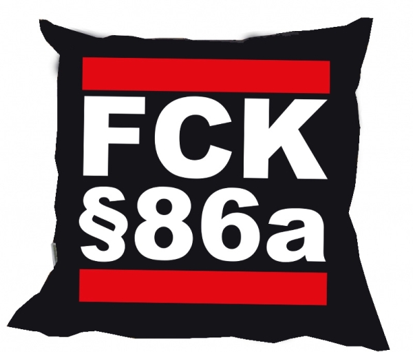 Kissen - FCK §86a - schwarz Kissen - FCK §86a - schwarz