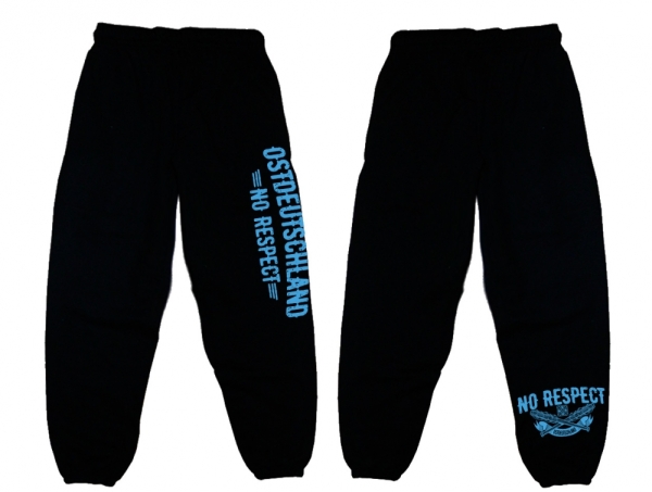 Jogginghose - Ostdeutschland - No Respect - schwarz/blau Jogginghose - Ostdeutschland - No Respect - schwarz/blau