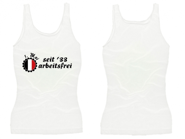 Frauen Top - 1. Mai - weiß Frauen Top - 1. Mai - weiß