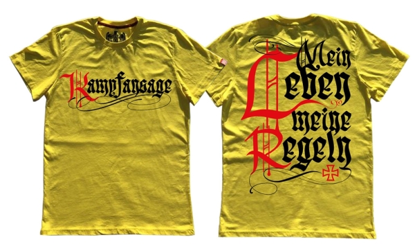 Premium Shirt - Kampfansage - gelb Premium Shirt - Kampfansage - gelb