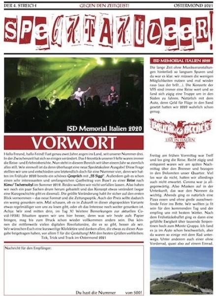 Specktakuleer Nr. 4 - Heft Specktakuleer Nr. 4 - Heft