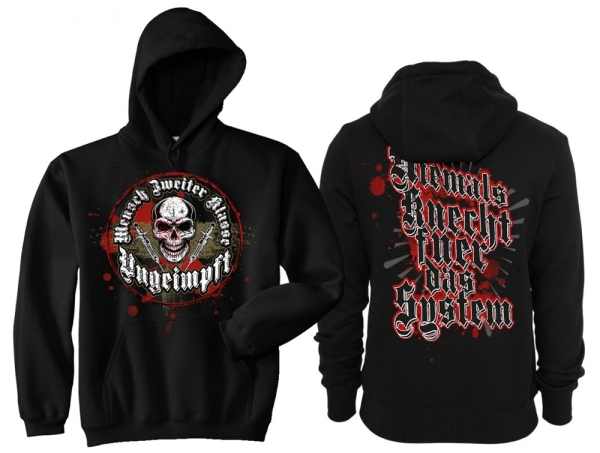 Kapuzenpullover - Ungeimpft - Mensch zweiter Klasse Kapuzenpullover - Ungeimpft - Mensch zweiter Klasse