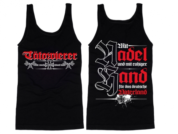 Muskelshirt/Tank Top - Tatowierer - Mit der Nadel in der Hand Muskelshirt/Tank Top - Tatowierer - Mit der Nadel in der Hand