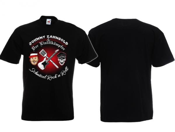T-Hemd - Johnny Zahngold - Schnitzel Rock n Roll T-Hemd - Johnny Zahngold - Schnitzel Rock n Roll