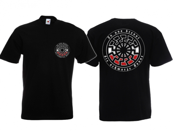 Frauen T-Shirt - Schwarze Sonne - schwarz/weiß/rot - Motiv 1 Frauen T-Shirt - Schwarze Sonne - schwarz/weiß/rot - Motiv 1