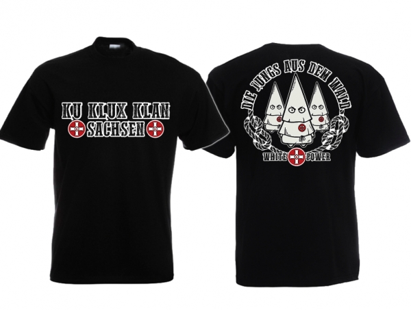 Frauen T-Shirt - KKK - Die Jungs aus dem Wald - Sachsen - Motiv 1 Frauen T-Shirt - KKK - Die Jungs aus dem Wald - Sachsen - Motiv 1