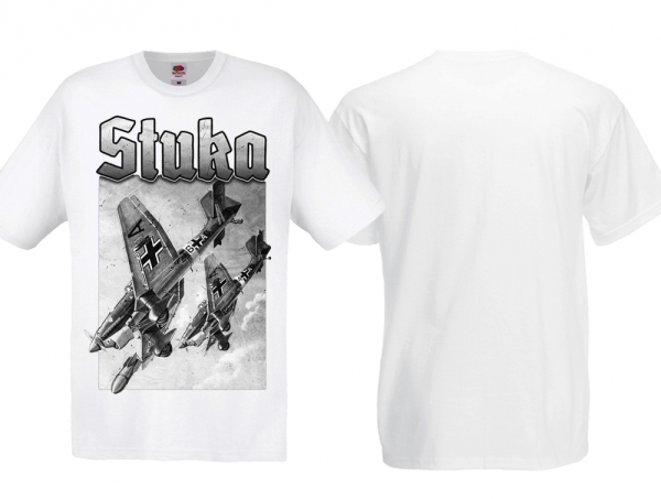 T-Hemd - Stuka Angriff -weiß T-Hemd - Stuka Angriff -weiß