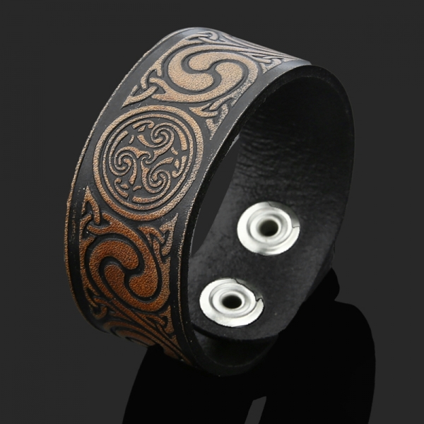 Armband - Triskele - braun - Motiv 2 Armband - Triskele - braun - Motiv 2
