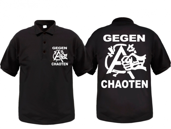 Polo-Shirt - Gegen Chaoten Polo-Shirt - Gegen Chaoten