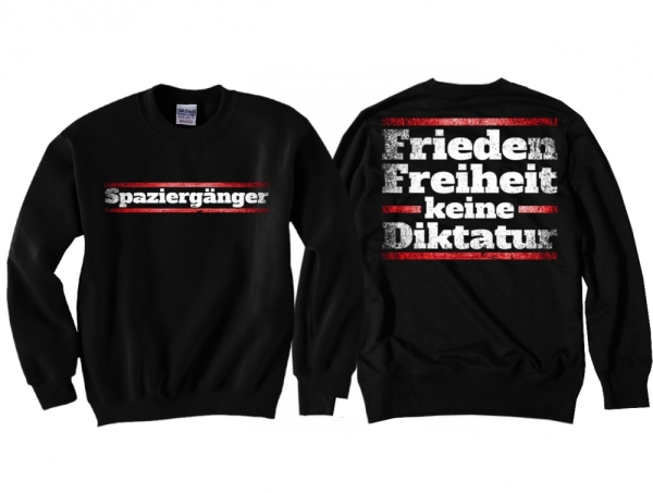 Pullover - Spaziergänger - Frieden - Freiheit - Keine Diktatur Pullover - Spaziergänger - Frieden - Freiheit - Keine Diktatur