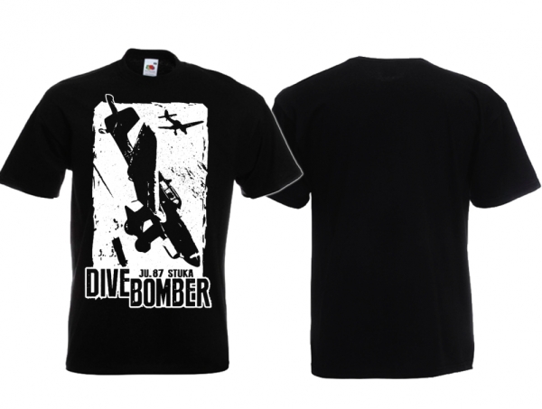 Frauen T-Shirt - Dive Bomber - Ju 87 Stuka - schwarz/weiß Frauen T-Shirt - Dive Bomber - Ju 87 Stuka - schwarz/weiß