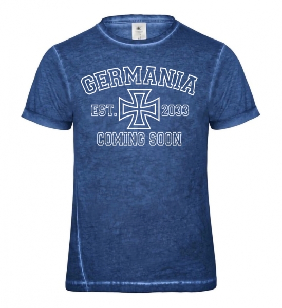 T-Hemd - Used Look - Germania 2033 - blau/weiß +++RAUSVERKAUF+++ T-Hemd - Used Look - Germania 2033 - blau/weiß +++RAUSVERKAUF+++