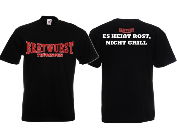 Frauen T-Shirt - Bratwurst - Thüringen - Es heißt Rost, nicht Grill Frauen T-Shirt - Bratwurst - Thüringen - Es heißt Rost, nicht Grill