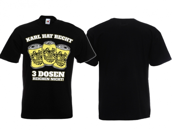 Frauen T-Shirt - Karl hat Recht - 3 Dosen reichen nicht - Reichsbräu Frauen T-Shirt - Karl hat Recht - 3 Dosen reichen nicht - Reichsbräu