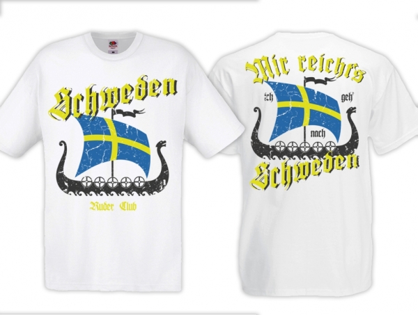 Frauen T-Shirt - Mir reichts ich geh nach Schweden - weiß Frauen T-Shirt - Mir reichts ich geh nach Schweden - weiß