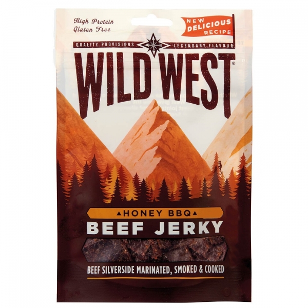 Wild West Beef Jerky - Honey BBQ - 70 g Wild West Beef Jerky - Honey BBQ - 70 g