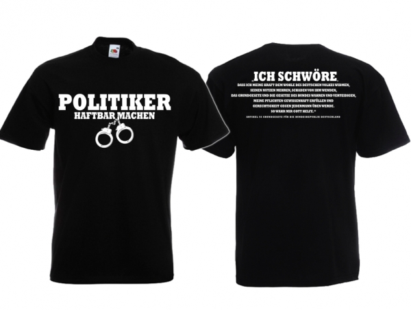 Frauen T-Shirt - Politiker haftbar machen - schwarz Frauen T-Shirt - Politiker haftbar machen - schwarz