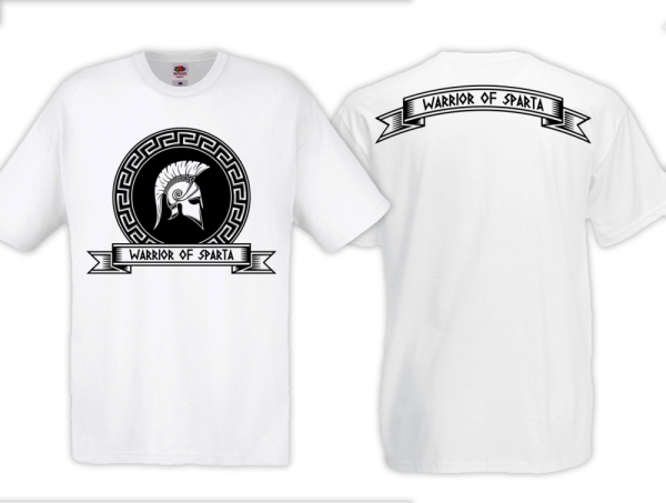 T-Hemd - Warrior of Sparta - weiss T-Hemd - Warrior of Sparta - weiss