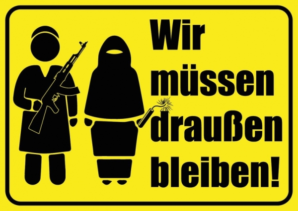 Wir müssen draußen bleiben - Aufkleber Paket 50 Stück Wir müssen draußen bleiben - Aufkleber Paket 50 Stück