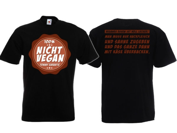 Frauen T-Shirt - 100% Nicht Vegan - Tommy Garantie Frauen T-Shirt - 100% Nicht Vegan - Tommy Garantie