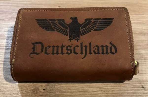 Leder Geldbeutel KM Frau - Reichsadler - Deutschland Leder Geldbeutel KM Frau - Reichsadler - Deutschland