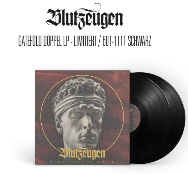 BLUTZEUGEN - Quamvis bannum, non mortuum - DOPPEL LP schwarz BLUTZEUGEN - Quamvis bannum, non mortuum - DOPPEL LP schwarz