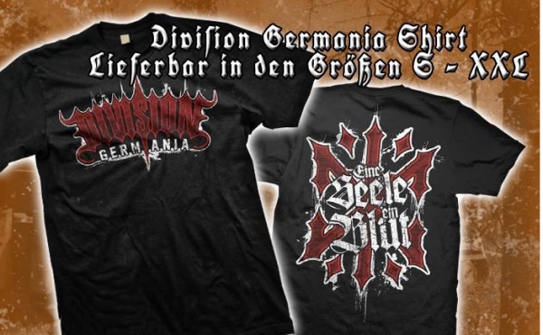 T-Hemd - Division Germania - Eine Seele ein Blut +++NUR WENGE DA+++ T-Hemd - Division Germania - Eine Seele ein Blut +++NUR WENGE DA+++