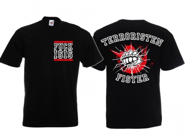 T-Hemd - Terroristen Fister - Motiv 2 - schwarz T-Hemd - Terroristen Fister - Motiv 2 - schwarz