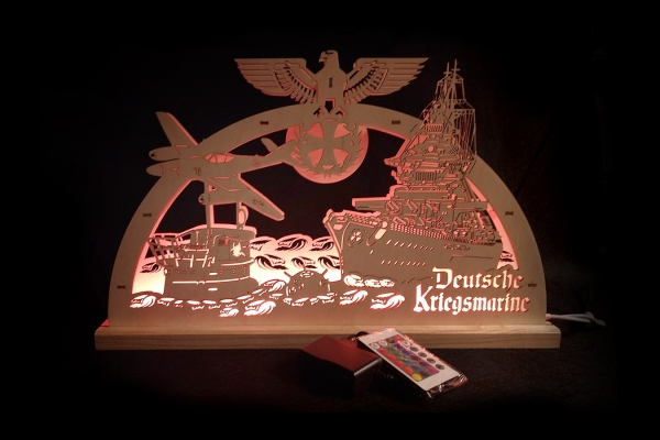 Lichterbogen LED - Deutsche Kriegsmarine - handarbeit Lichterbogen LED - Deutsche Kriegsmarine - handarbeit